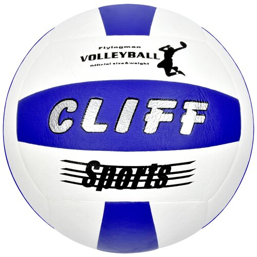 Мяч волейбольный CLIFF SU028B, 5 размер, PU, белосиний