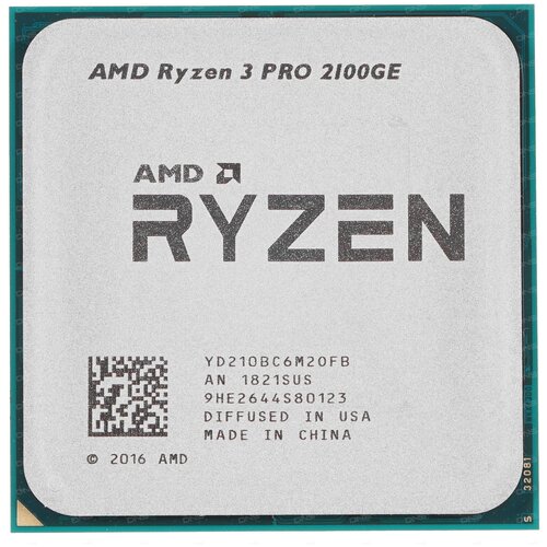 Процессор AMD Ryzen 3 PRO 2100GE AM4, 2 x 3200 МГц, OEM