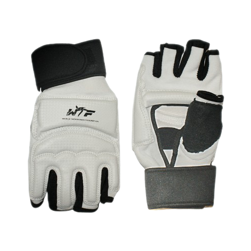 Перчатки спортивные перчатки для тхеквондо перчатки для единоборств. Размер ХL. Цвет: белочерный.