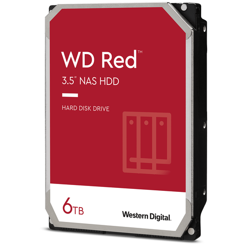 Жесткий диск Western Digital WD Red 6 TB WD60EFAX серебристый