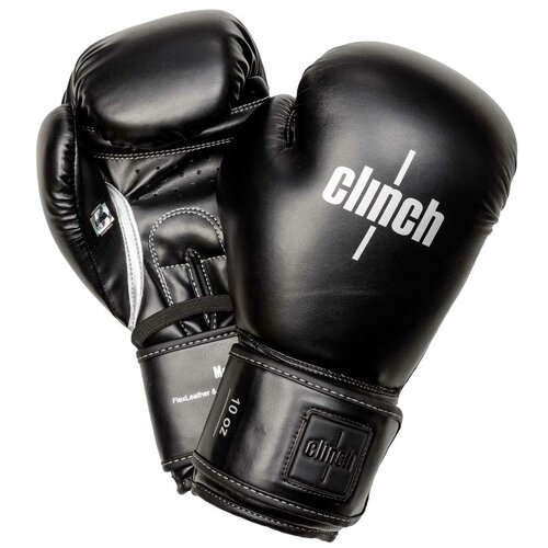 C137 Перчатки боксерские Clinch Fight 2.0 черные 8 oz)