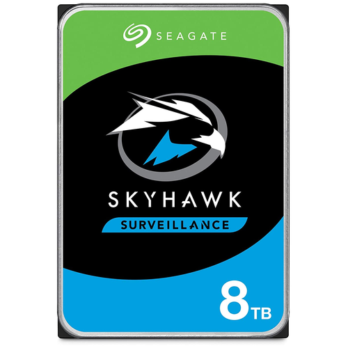 Жесткий диск Seagate SkyHawk 8 TB ST8000VX004 серебристый