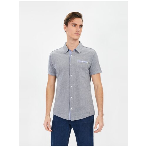 Рубашка baon Рубашка из трикотажапике Baon B681008, размер: S, синий