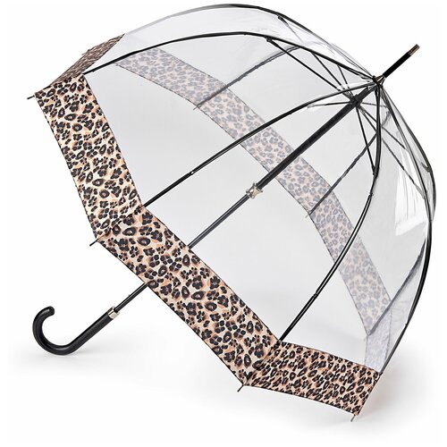 Зонт женский трость Fulton L8664037 NaturalLeopard Леопард)