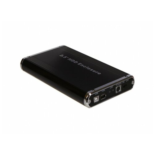 Корпус Delux USB 2.0IEEE1394 Ext для IDE HDD 3.5 Black