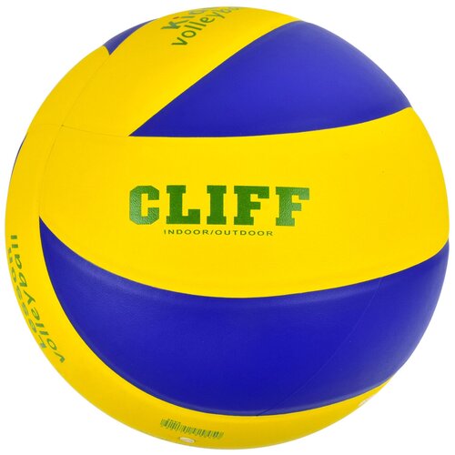 Мяч волейбольный детский CLIFF SKV5, 5 размер, PU, желтосиний