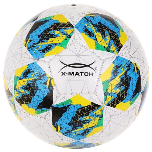 Мяч футбольный XMatch, 1 слой PVC, 1.6 mm., пятиугольники