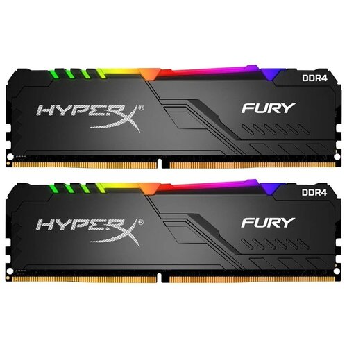 Оперативная память HyperX Fury RGB 16GB 8GBx2 DDR4 3600MHz DIMM 288pin CL17 HX436C17FB3AK216