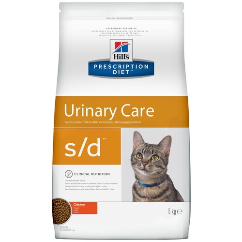 Сухой корм для кошек Hills Prescription Diet Urinary Care SD для профилактики МКБ с курицей 5 кг