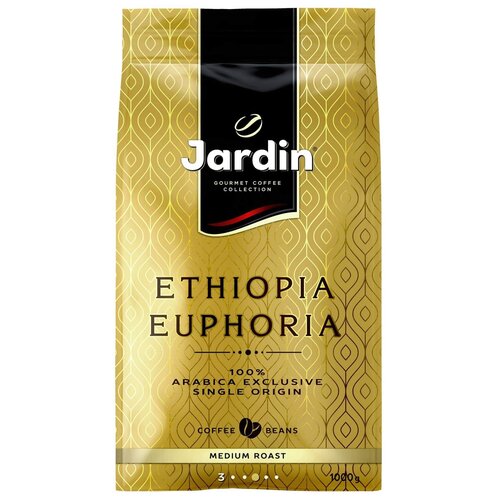 Кофе в зернах Jardin Ethiopia Euphoria 1 кг средняя обжарка), 835151