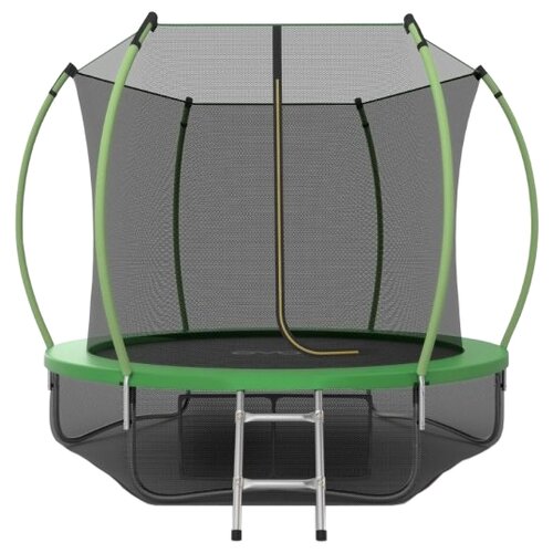 Каркасный батут EVO Jump Inside 10FT с нижней сетью 305х305х254 см green