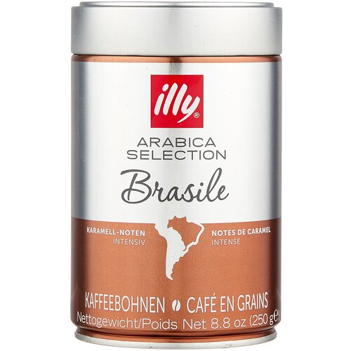 Кофе в зернах Illy Brasile 100 арабика 250 г, 849764