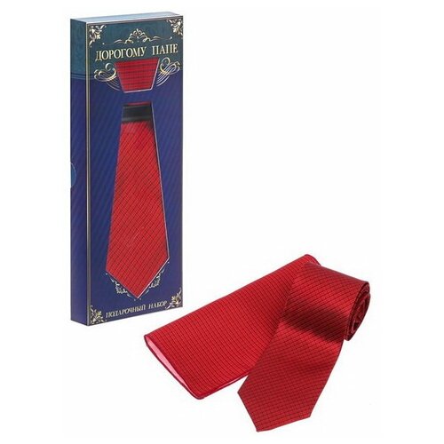 Подарочный набор: галстук и платок Дорогому папе