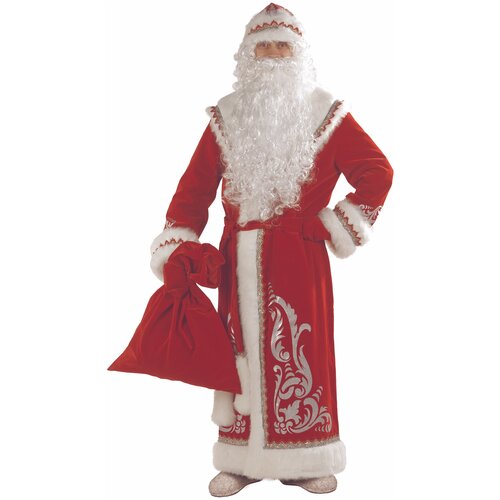 Костюм Деда Мороза, красный с аппликацией 6704), 5456.