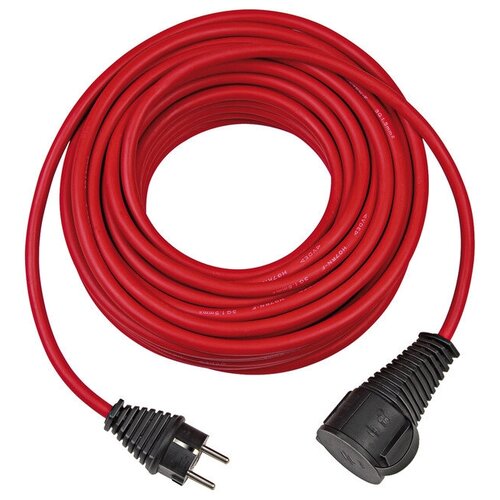 Удлинительпереноска 10 м Brennenstuhl Extension Cable, 1 розетка, кабель красный, 3G1,5 1167950
