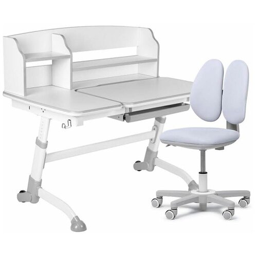 Комплект парта Amare II Grey  кресло Mente Grey