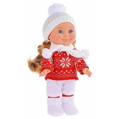 Кукла в зимней одежде и в шапке Веснушка 12  рост 26 см