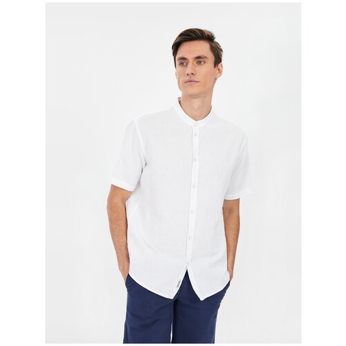 Рубашка baon Рубашка из смесового льна Baon B681201, размер: XXL, белый
