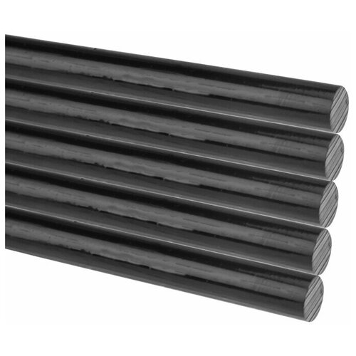 Клеевые стержни REXANT, 11 мм, 270 мм, черные, 1кг., пакет