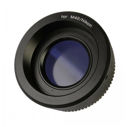 Кольцо переходное для фотоаппаратов с байонетом Nikon F рабочий отрезок 46,5 мм) на объективы с резьбой М42 рабочий отрезок 45,5 мм)