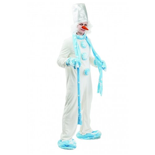 Карнавальный костюм Снеговик, размер 48