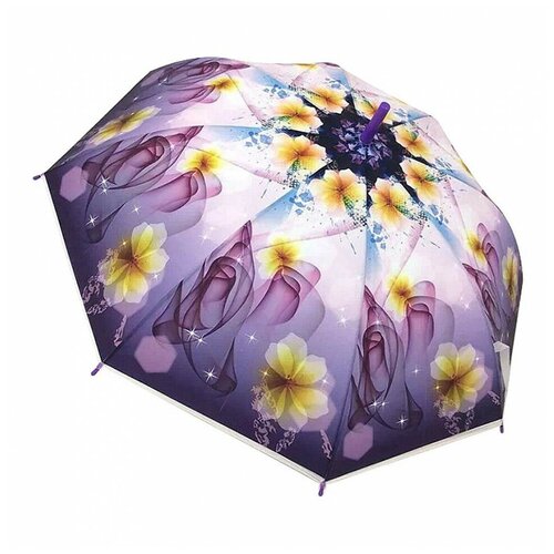 Зонт Цветы полуавтомат) D95см